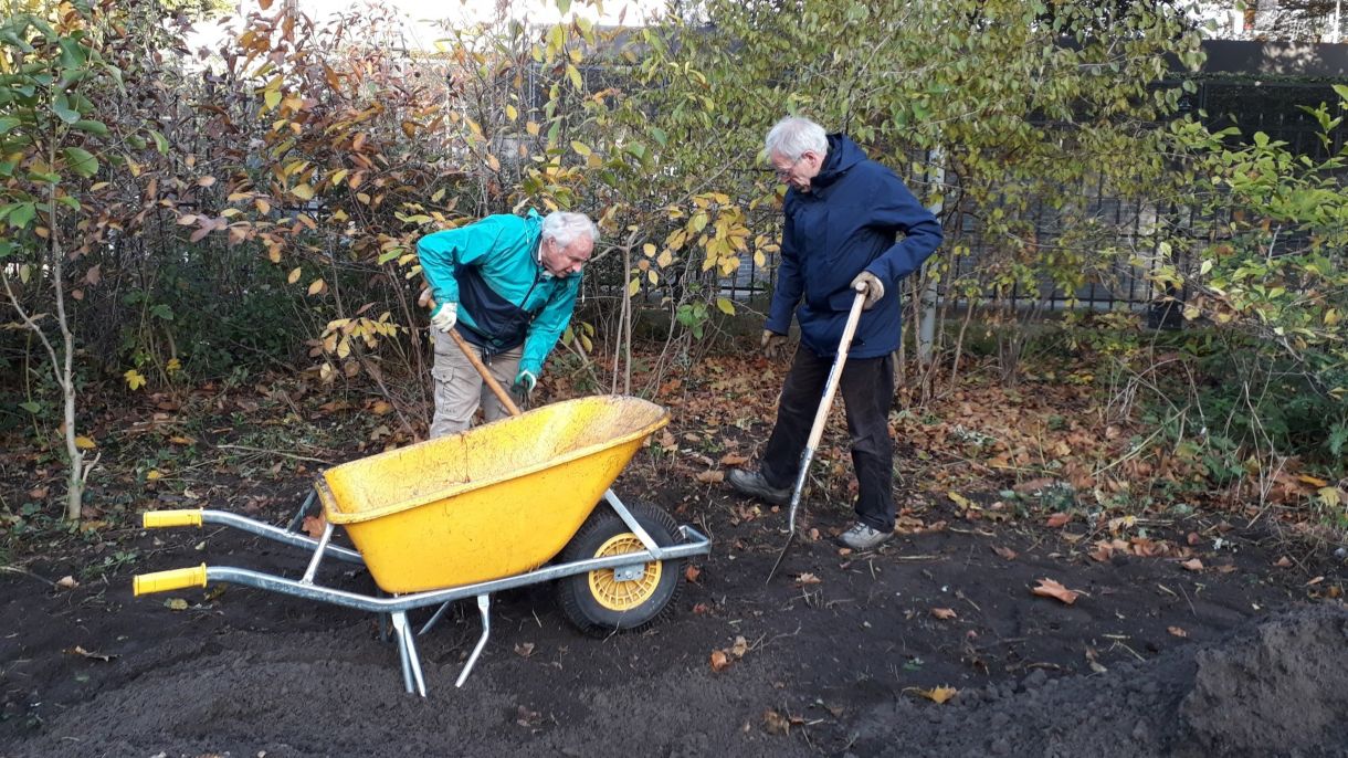 Vrijwilligers in het Vondelpark